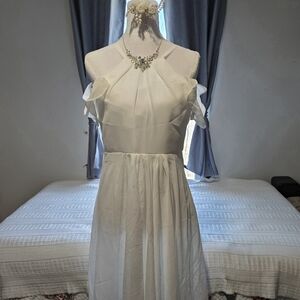 Elegant White Off-Shoulder Dress